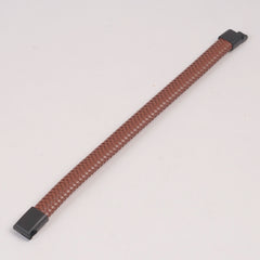 Light Brown PU Leather Braided Bracelet