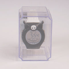 KIDS Black sports digital watch with white straps