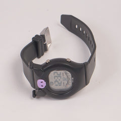 KIDS Black sports digital watch with black straps