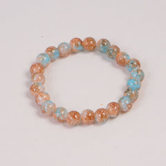 Beads Bracelets for Men & Women Cyan-Orange