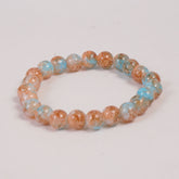 Beads Bracelets for Men & Women Cyan-Orange