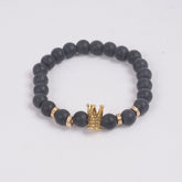 Beads Bracelets for Men & Women Golden Crown