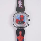 Kids digital character watch Black Spman