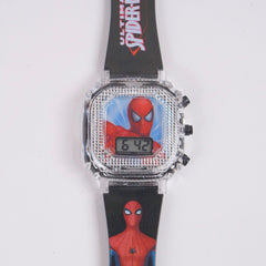 Kids digital character watch Black Spman
