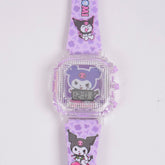 Kids digital character watch Purple