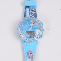 Kids Spinner Character digital watch Cyan
