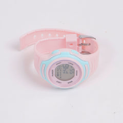 KIDS sports digital watch light pink