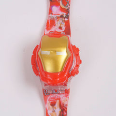 Kids Character digital watch Red Irnman