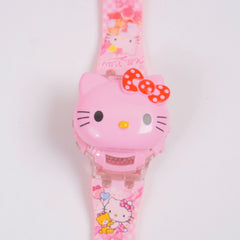 Kids Character digital watch Pink Kitty