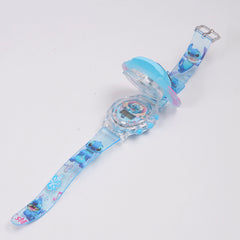 Kids Character Spinner digital watch bluee