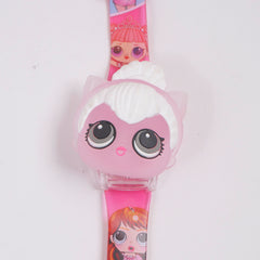 Kids Character Spinner digital watch pinki