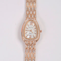 Woman Chain Watch Rosegold White
