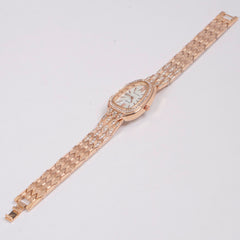 Woman Chain Watch Rosegold White