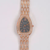 Woman Chain Watch Rosegold Black