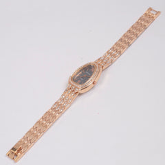 Woman Chain Watch Rosegold Black