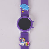Kids Digital Character Watch purple unicorn