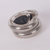 Womans Snake Watch Design Silver Black