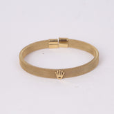 Gold Mesh Crown Bracelet