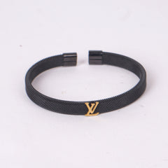 Black Mesh Bracelet L.V