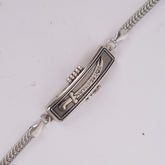 Intricate Zulfiqar Emblem Link Bracelet