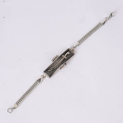 Intricate Zulfiqar Emblem Link Bracelet