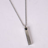 Silver Chain Locket Bar 6mm – Ayatul Kursi Pendant