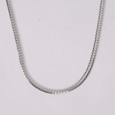 Classic Silver-Tone Textured Chain 5mm