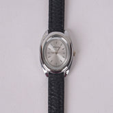 Woman Silver Watch with Black Straps RAHA