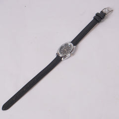 Woman Silver Black Watch with Black Straps RAHA