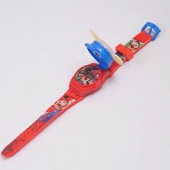 Kids Spinner Character digital watch mario