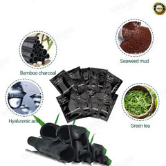 1Pcs Volcanic mud suction deep cleansing Black mask - Thebuyspot.com