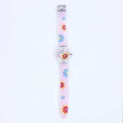 2D PINK FLOWER WATCH C1004 FOR KIDS
