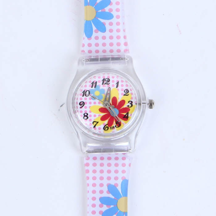 2D PINK FLOWER WATCH C1004 FOR KIDS