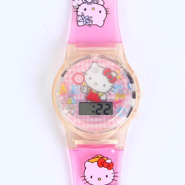 2D HELLO KITTY CARTOON WATCH C1028 FOR KIDS