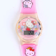 2D HELLO KITTY CARTOON WATCH C1028 FOR KIDS