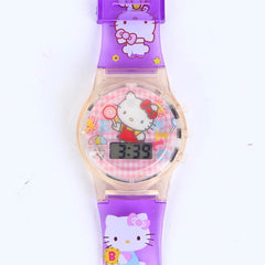 2D HELLO KITTY CARTOON WATCH C1032 FOR KIDS
