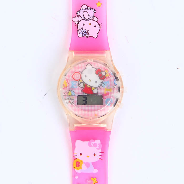 2D HELLO KITTY CARTOON WATCH C1034 FOR KIDS