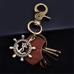 Anchor Leather Key Chains