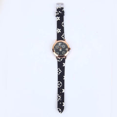 BLACK STRAP GOLDEN DIAL 1262 WOMEN WATCH