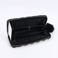 Black PU Leather P02215 Fashion Women long Wallet Purse - Thebuyspot.com
