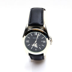 Black Strap Black Dial 1221 Men's Wrist watch