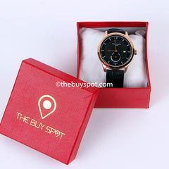 Black Strap Black Dial 1313 Men's Wrist Watch