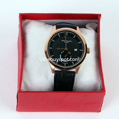 Black Strap Black Dial 1313 Men's Wrist Watch