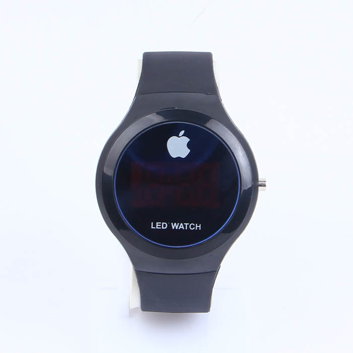 Black Strap Black Dial LED Watch C1052 for Kids