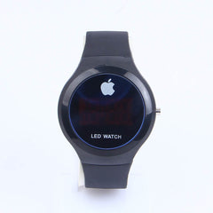 Black Strap Black Dial LED Watch C1052 for Kids