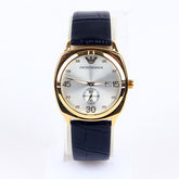 Black Strap Golden Dial 1249 Men's Wrist Watch