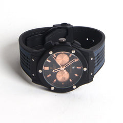 Blue Strap Black Dial 1238 Men's Wrist Watch