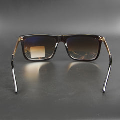 Brown Square R1080 Double Shade Sunglasses - Thebuyspot.com