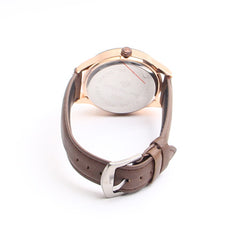 Brown Strap Golden Dial 1226 Men's Wrist Watch