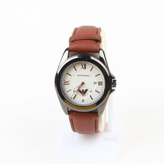 Brown Strap White Dial 1177 Men's Wrist Watch